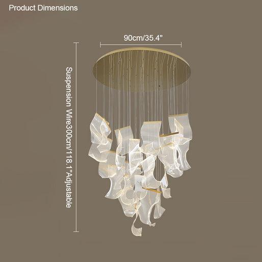 Breeze Dimmable Acrylic Chandelier