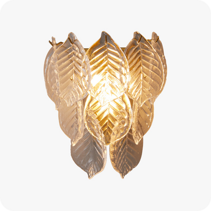 Leaf Glass Wall Sconce