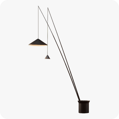 3-light Overhanging Floor Lamp