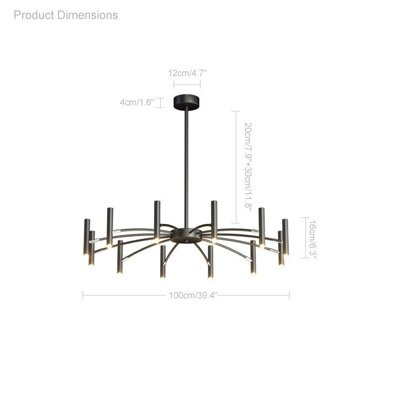 Adjustable Candelabra Chandelier