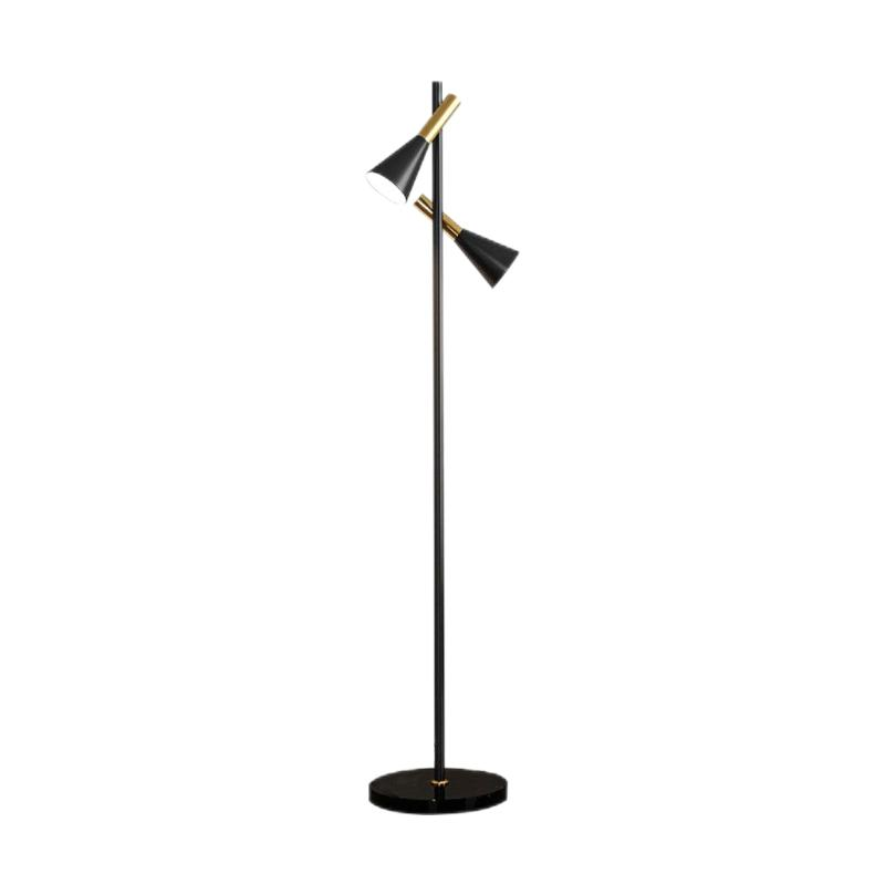 2-bulb Adjustable Pole Floor Lamp