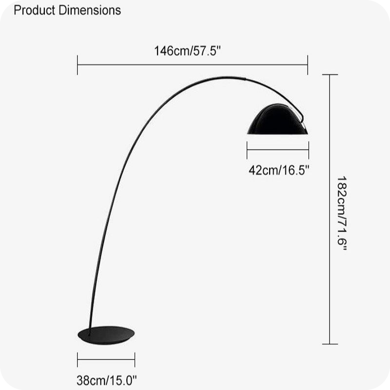 Lampadaire Dome Arc pour salle à manger