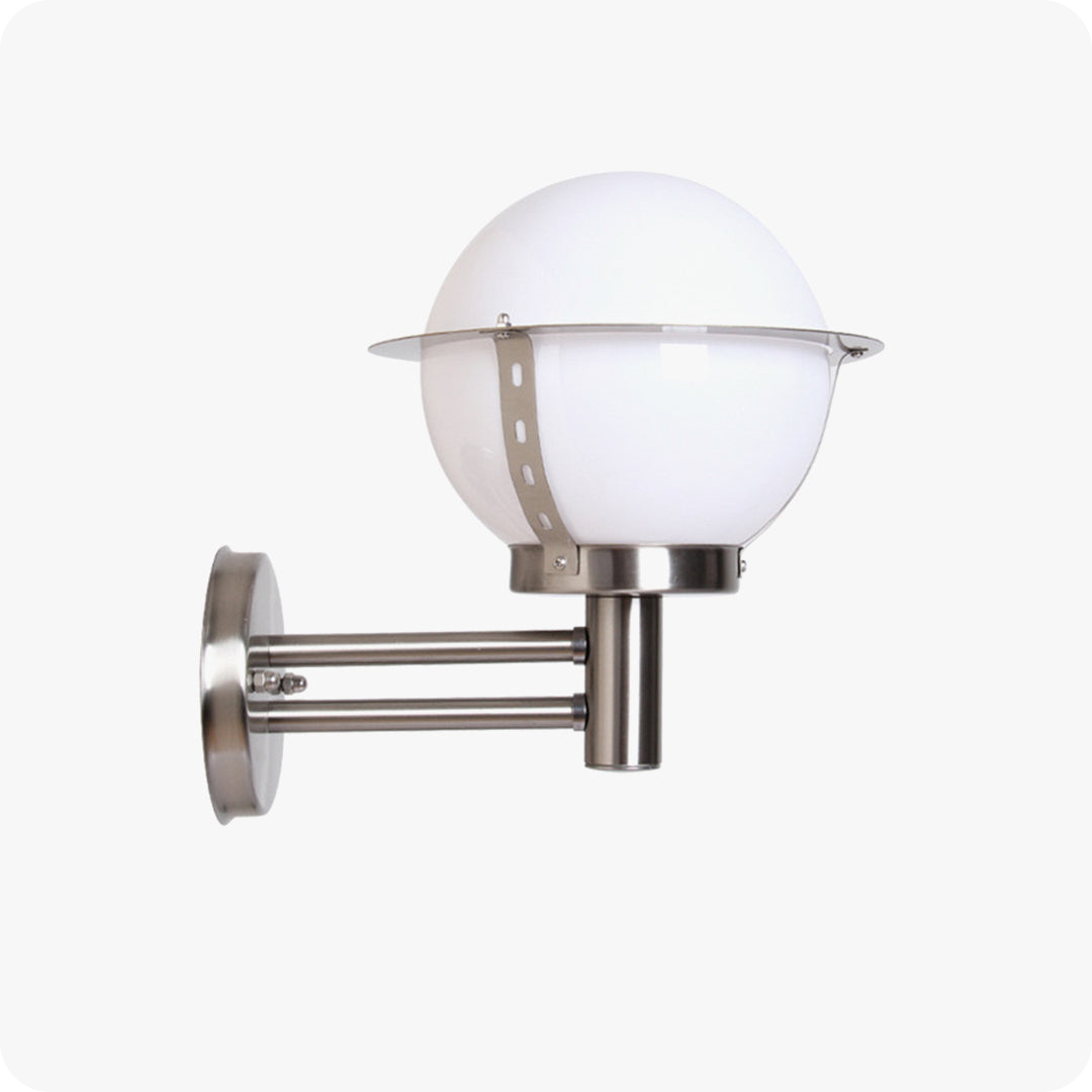 Glass Globe Outdoor Wall Light