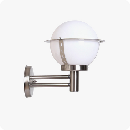 Glass Globe Outdoor Wall Light