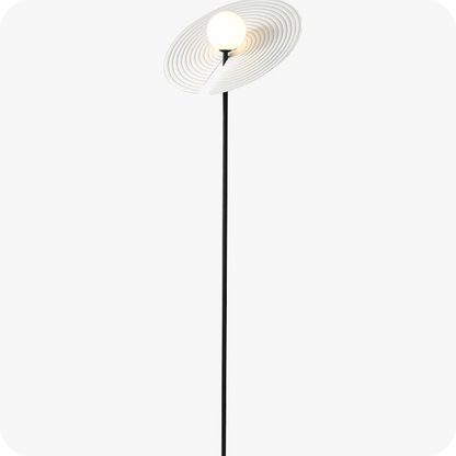 Interesting Floor Lamp with Adjustable Disc