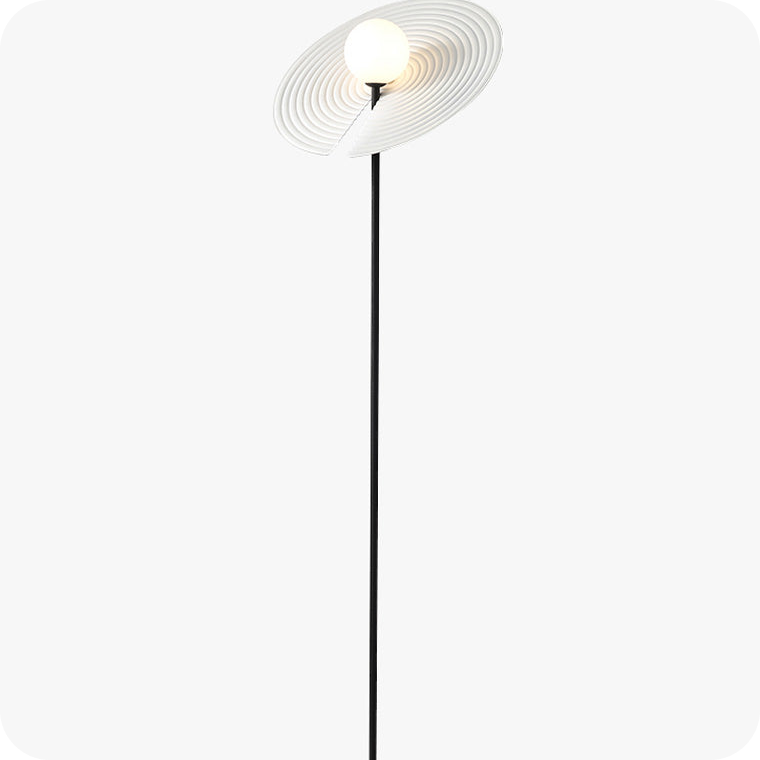 Interesting Floor Lamp with Adjustable Disc