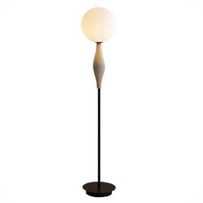 Lampadaire globe en verre