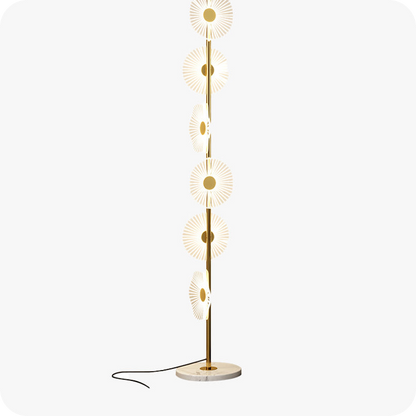 Multi-light Dimmable Floor Lamp with Remote