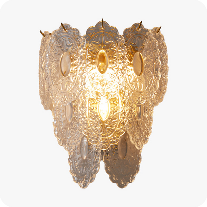 Leaf Glass Wall Sconce