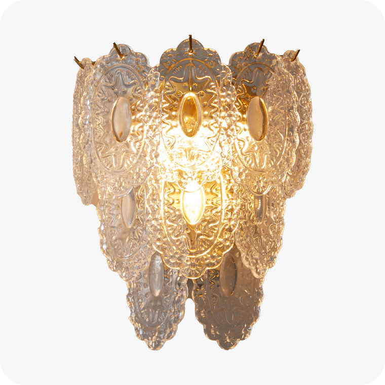 Leaf Glass Wall Sconce