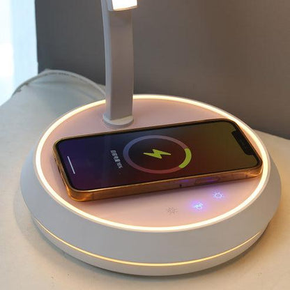 Dimmable Touch Arc Desk Lamp with Wireless Charger