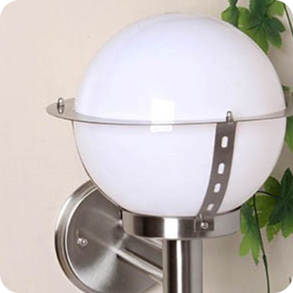 Glass Globe Outdoor Wall Light