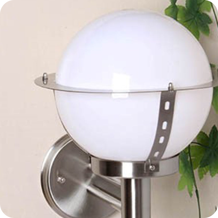 Glass Globe Outdoor Wall Light