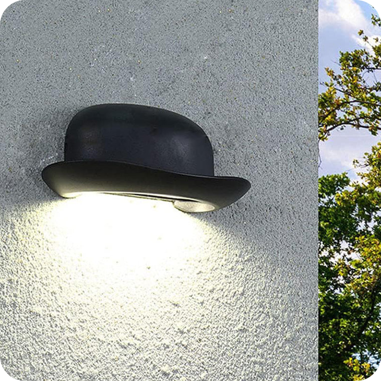 Hat Outdoor Wall Sconce