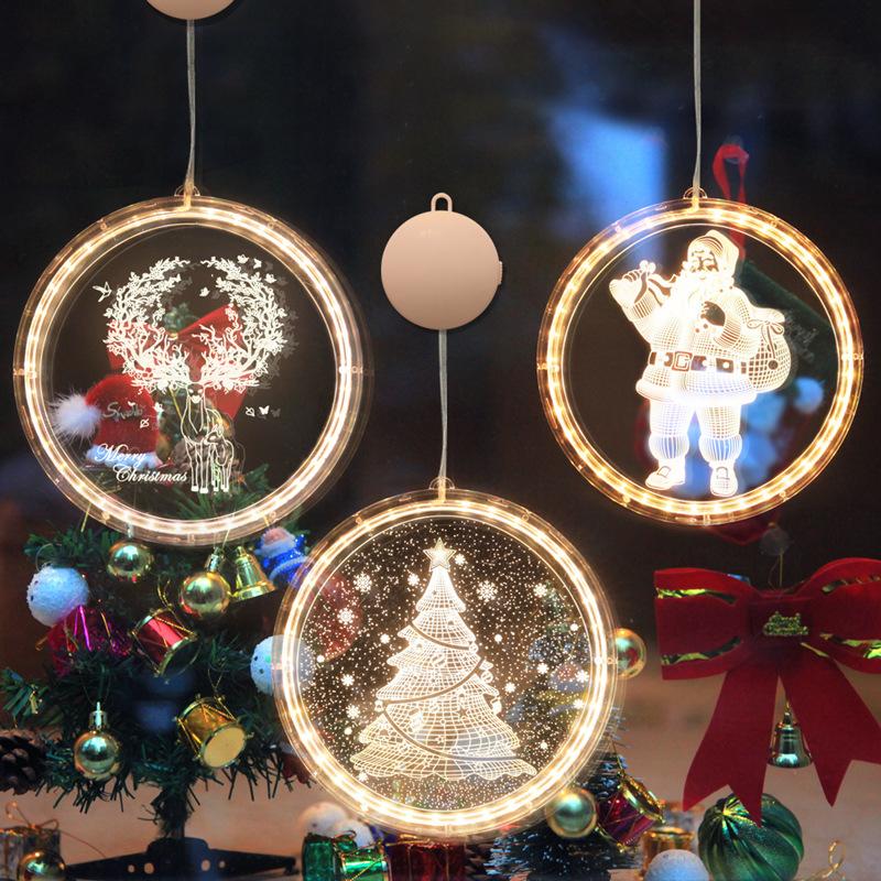 LED Christmas light string with creative shapes for ins decoration