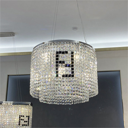 Great 2 Tier Round Crystal Chandelier