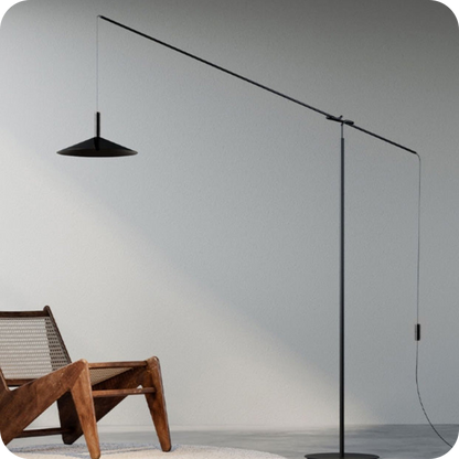 Cantilever Reading Floor Lamp over the Couch