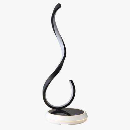 Dimmable Infinity Sculptural Table Lamp with Wireless Charger