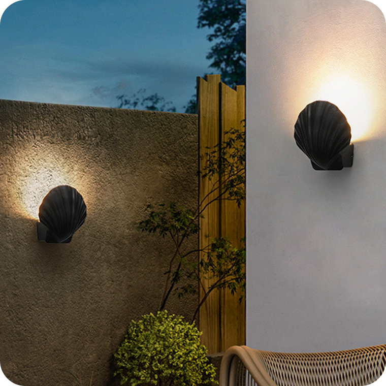 Waterproof Shell Outdoor Sconce