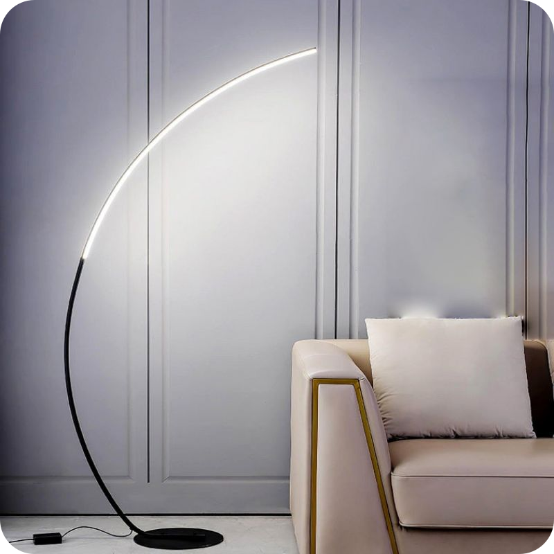 Crescent Arc LED Floor Lamp