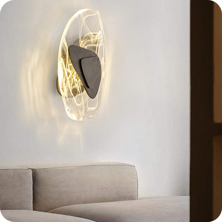 Water Ripple Sculptural Wall Sconce