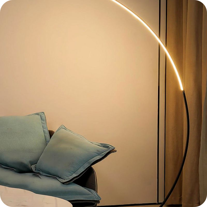 Crescent Arc LED Floor Lamp