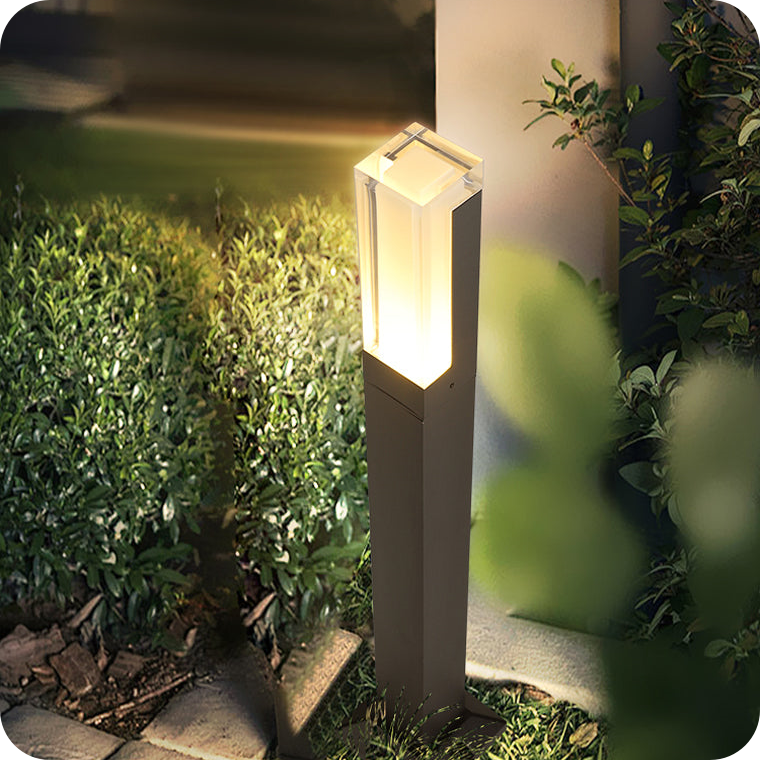 Square Hardwired Pathway Light