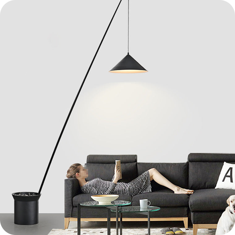 3-light Overhanging Floor Lamp