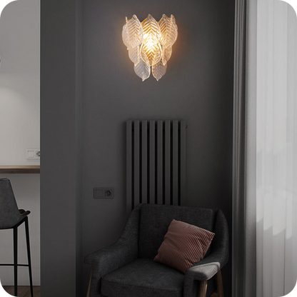 Leaf Glass Wall Sconce