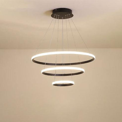 Tiered Led Ring Chandelier