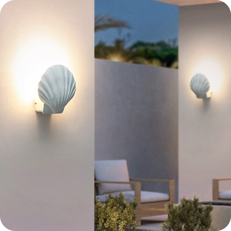 Waterproof Shell Outdoor Sconce