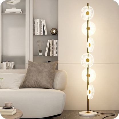 Multi-light Dimmable Floor Lamp with Remote