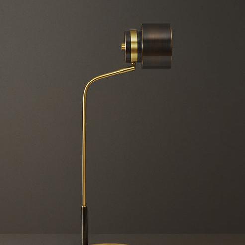 Elegant Arc Brass Reading Desk Lamp