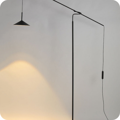 Cantilever Reading Floor Lamp over the Couch