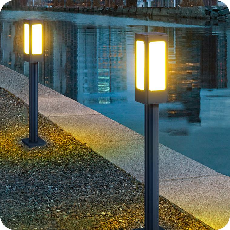 Modern Landscape Path Light IP65 Waterproof Pathway Light Aluminum Housing Bollard Lights