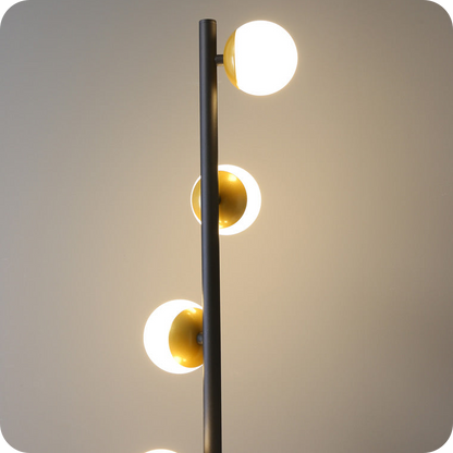 Bubble Dimmable Floor Lamp with Charging Tray