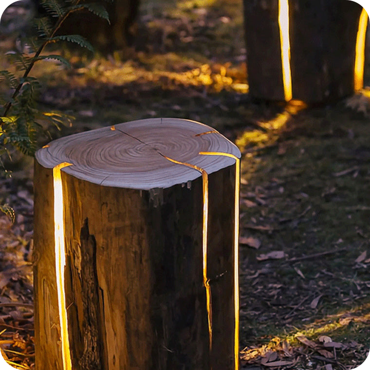 Stump Bollard Light Christmas Lights