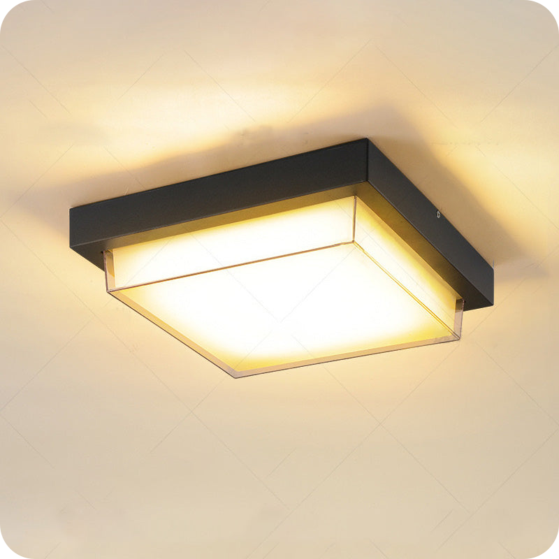 Square Outdoor Ceiling Light