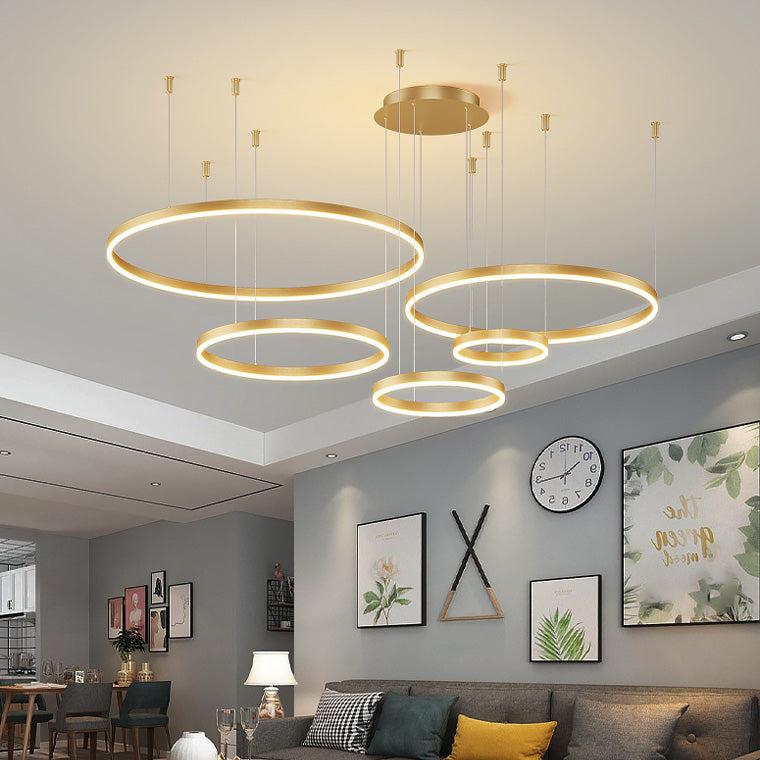 Wireless 3 LED Ring Chandelier