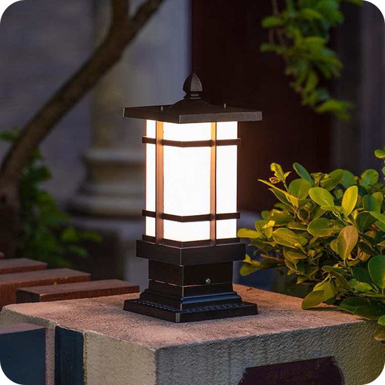 Square Outdoor Pillar Light