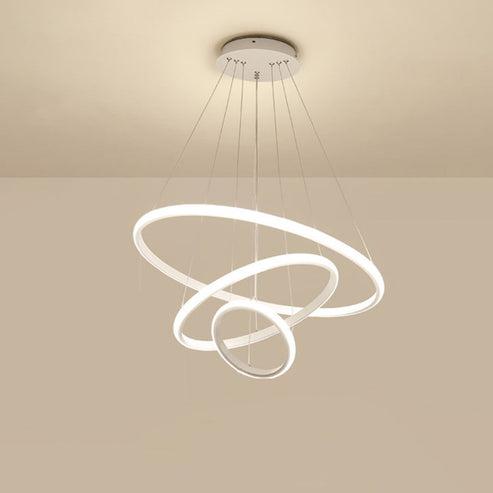 Tiered Led Ring Chandelier