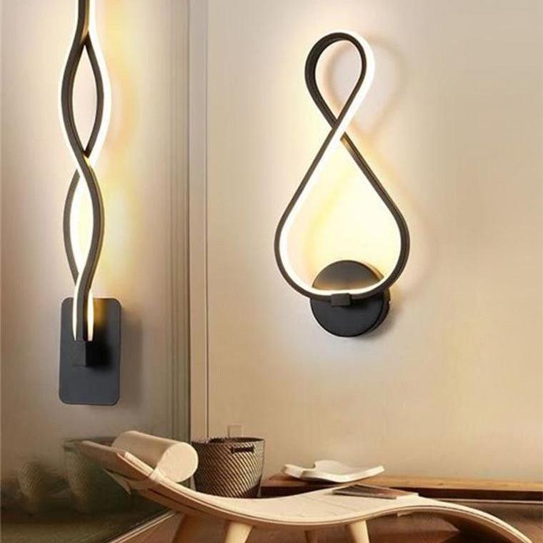 Musical Note Sculptural Wall Sconce