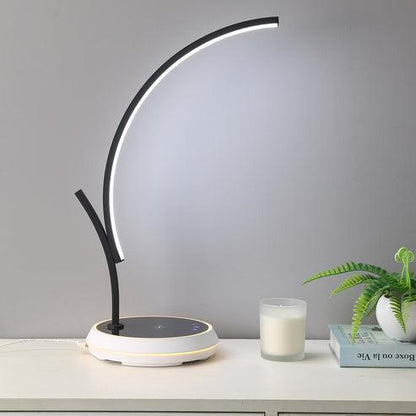 Dimmable Touch Arc Desk Lamp with Wireless Charger