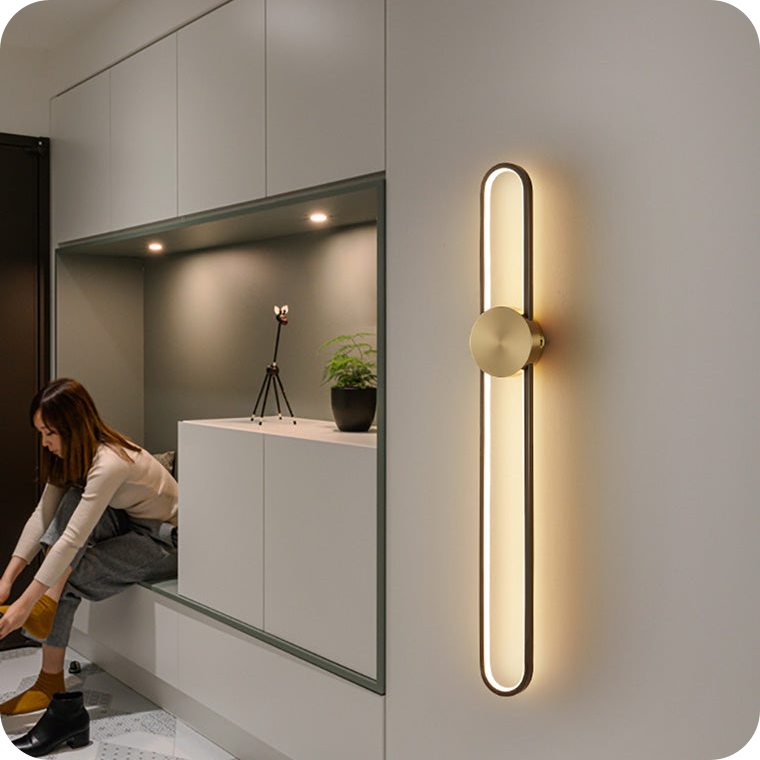 Long Oval LED Wall Sconce