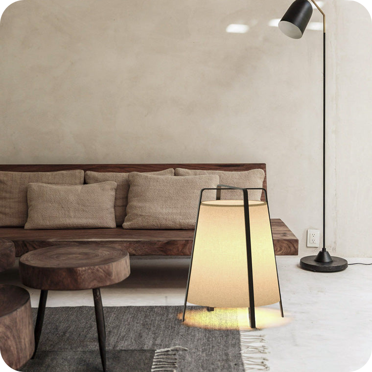 Designer Short Lantern Floor Lamp