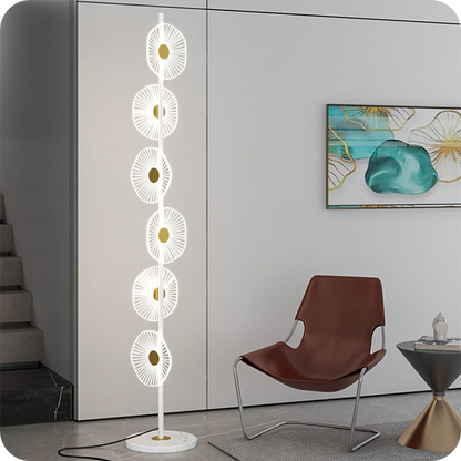 Multi-light Dimmable Floor Lamp with Remote