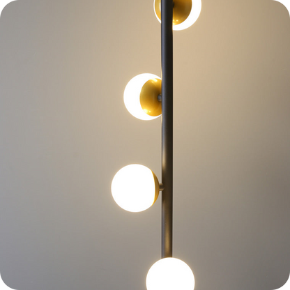 Bubble Dimmable Floor Lamp with Charging Tray