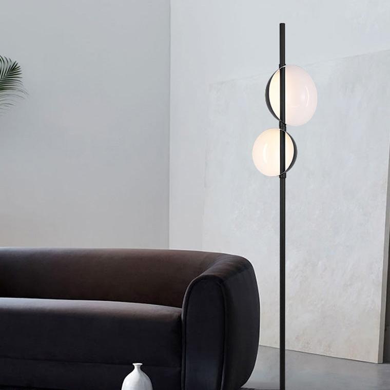 2-bulb Semi-Globe Floor Lamp