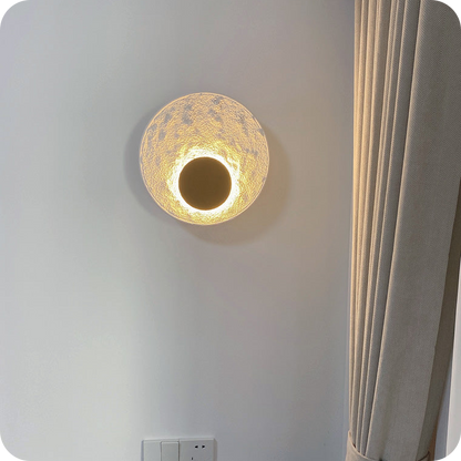 Aplique de pared con forma de disco redondo Eclipse