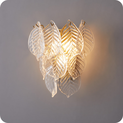 Leaf Glass Wall Sconce